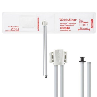 Welch Allyn WEL SOFT-07-2TP Flexiport Blood Pressure Cuff for Tri-Purpose Connector Infant - Pack of 20