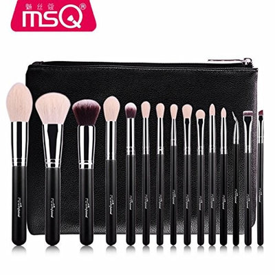 MARIAHANAN 15pcs Brush Set Professional Soft Makeup Brushes Foundation Eye Face Cosmetic Make Up Brush Tool Kit +Bag