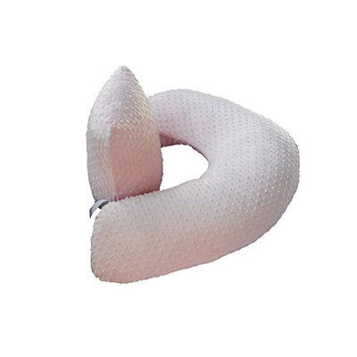 The Twin Z Comp The 4 in 1 One Z PINK Nursing Pillow w AMAZING BACK SUPPORT- PINK COLOR COVER