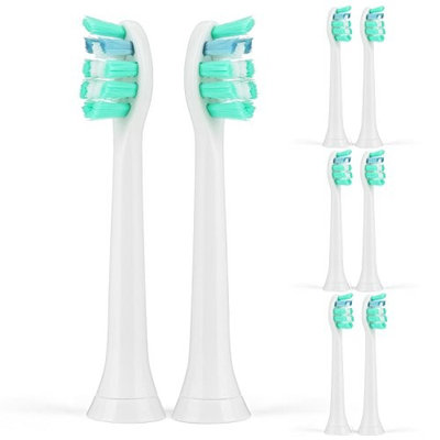 Replacement Toothbrush Heads Electric Toothbrush Brush Heads w Cap by ITERY for Philips Sonicare Proresults Diamondclean Flexcare Healthy White Plaque Control Gum Health Sonicare 3 Series - 8 Pack