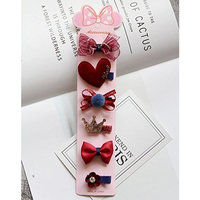 1pcs Accesories of Floral Elastic Bowknot 6X Set Girl Headbands Hairand Hair Accessories (Style-6)