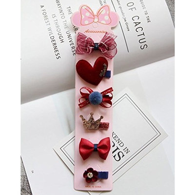 1pcs Accesories of Floral Elastic Bowknot 6X Set Girl Headbands Hairand Hair Accessories (Style-6)