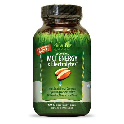 Coconut Oil MCT Energy & Electrolytes Irwin Naturals 60 Softgel