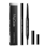 Eyebrow Pencil with Brow Brush, Waterproof Automatic Natural Eyebrow Pen,Black