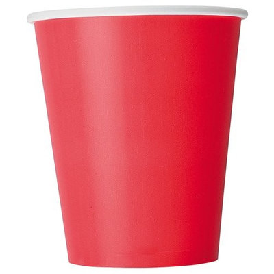 Paper Cups, 12 oz, Ravishing Red, 10ct