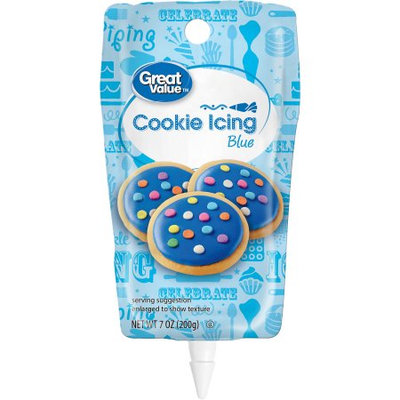 Wal-mart Stores, Inc. Great Value Cookie Icing, Blue, 7oz