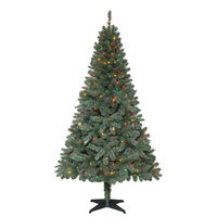 6.5 ft. Pre-Lit Verde Spruce Artificial Christmas Tree with 400 Multi-Color Lights COPT750400MT