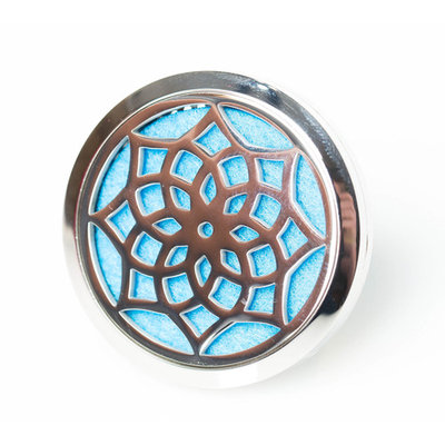 Essential Oil Diffuser Aromatherapy Car Diffuser Stainless Steel Lotus Flower locket with vent clip by Izzybell Jewelry