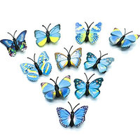 HUELE Blue Butterfly Hair clips Hair Accessories for Photography Wedding ,ect. 10 Pcs