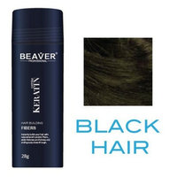 Beaver Keratin Hair Building Fibers 28g - Black Hair