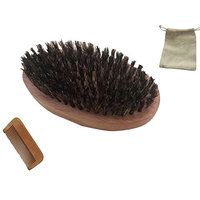 Wooden comb and brush set,peach wood comb, cheap price beard combs, square moustache combs, beech wood brush,oval shape beard brush