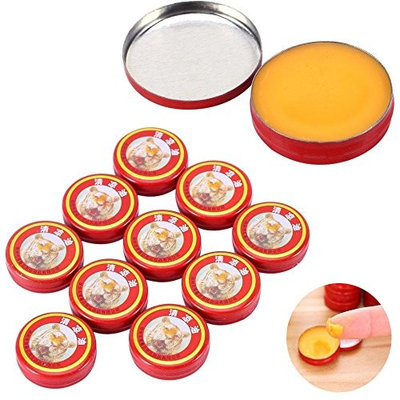 zinnor 10pcs Essential Tiger Balm Oil QingLiangYou Headaches Carsickness Itching Relief