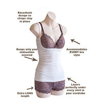 Naked Nursing Tank - Open Busted Breastfeeding Tank Top, Layering Cami & Maternity Undershirt - Bamboo/Cotton