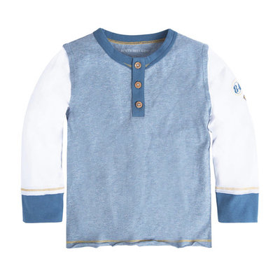 Toddler Boy Burt's Bees Baby Colorblock Organic Henley