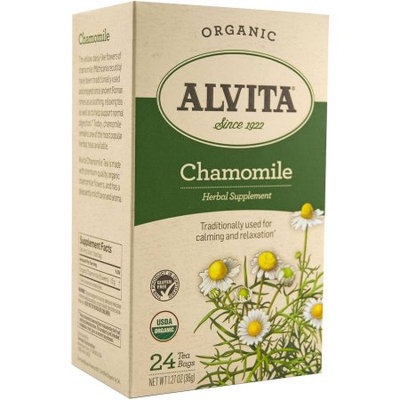 Alvita Organic Chamomile Herbal Supplement Tea, 24 count, 1.27 oz
