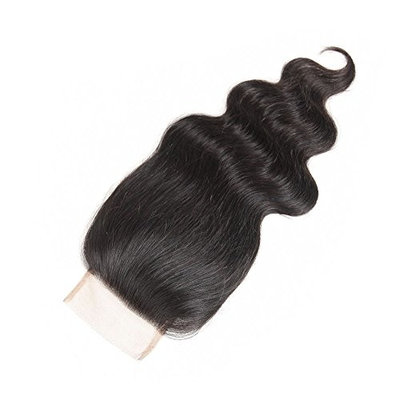 Body Wave Lace Closure Free Part 4x4inch Brazilian Human Hair Lace Top Closure Natural Color (Free Part 16)