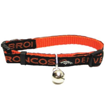 Ahi Mirage Pet Products 300-10 CT Denver Broncos Cat Collar