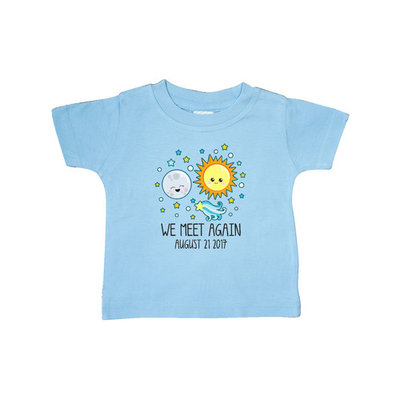 Inktastic We Meet Again Moon And Sun Solar Eclipse Baby T-Shirt Space 2017 21
