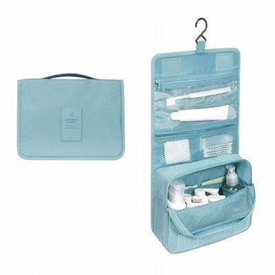 Highfive Toiletry Bag Multifunction Cosmetic Bag Portable Makeup Pouch Waterproof Travel Hanging Organizer Bag-Green