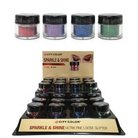 City Color B-0048 F-0056 Sparkle & Shine Loose Glitter - Pack of 4