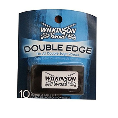 Wilkinson Sword Double Edge Razor Blades, 10 ct. (Pack of 1) + FREE LA Cross 71817 Tweezer