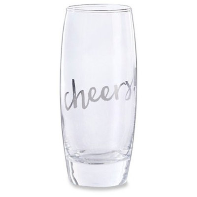 4ct Kate Aspen Silver Cheers 12oz Stemless Champagne Glass