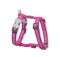 Red Dingo DH-RB-HP-LG Dog Harness Reflective Hot Pink Large