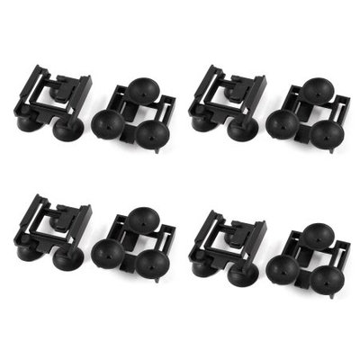 Black Sauqre Bracket Fish Tank Internal Filter Suction Cup 8 Pcs