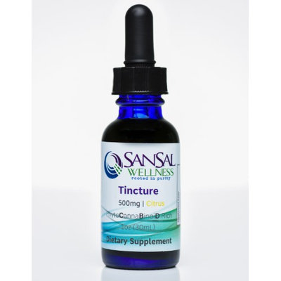 San Sal Pure Hemp Oil Drops for Pain-Anxiety 500mg Tincture Citrus