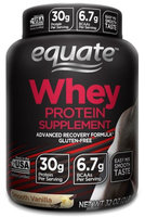 Equate Whey Protein Powder, Smooth Vanilla, 30g Protein, 2 Lb