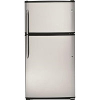 GE 21.0 cu. ft. Top-Freezer Refrigerator - Stainless Steel