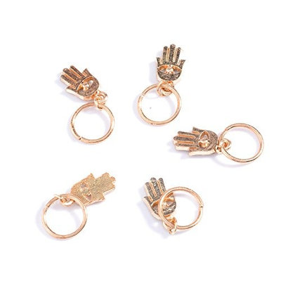 ieasysexy 60pcs Gold/50pcs Silver Hair Clips Set Shell Hand Star Leaf Pendant Rings Set for Women