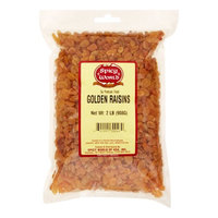 Spicy World, Golden Raisins, Premium, 2 Lbs.