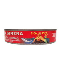La Sirena Sardine Hot Tomate Sauce Oval 15 oz - Sardina Ovalada Picante (Pack of 12)