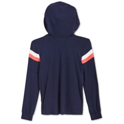 Big Girls Chevron Hooded Top
