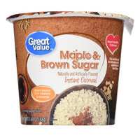 Great Value Maple & Brown Sugar Instant Oatmeal Cup