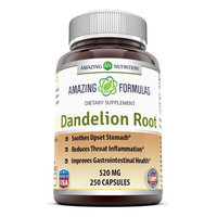 Good Brands, Llc Amazing Nutrition Dandelion Root Dietary Supplement - 520mg, 250 capsules