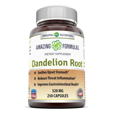 Good Brands, Llc Amazing Nutrition Dandelion Root Dietary Supplement - 520mg, 250 capsules