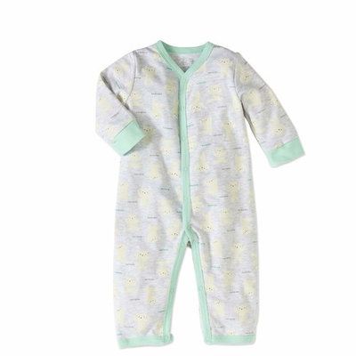 born Boy Footless Coverall One Piece Romper