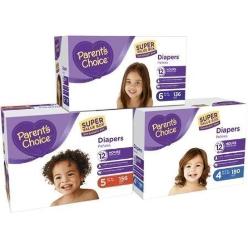 Parents Choice Baby Diapers Super Value Box Size (180 Count)