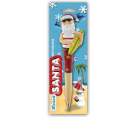 Puzzled Resin Pen Surfing Santa
