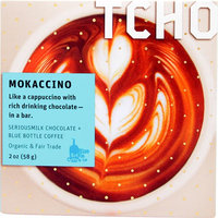 TCHO Mokaccino SeriousMilk Chocolate Blue Bottle Coffee 2 oz
