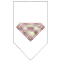 Ahi Super! Rhinestone Bandana White Small