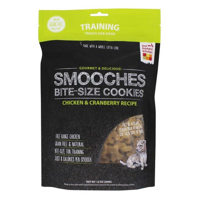 Smooches Bite-Size Cookies Grain Free Training Treats for Dogs Chicken & Cranberry Recipe - 12 oz.