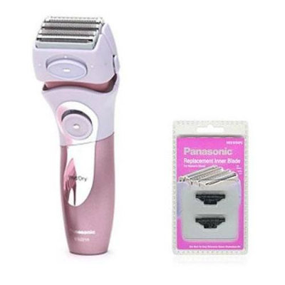 Panasonic ES2216PC Close Curves Women’s Electric Shaver, 4-Blade Cordless Electric Razor with Bikini Attachment and Pop-Up Trimmer, Wet or Dry Shaver Operation