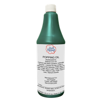 Just Popped Turquoise Colored Popcorn Popping Oil 32 Oz