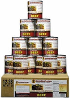 Survival Cave Canned Meat Beef Food-1 case (12 cans)-28oz