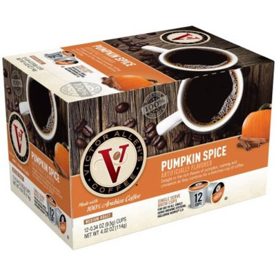 Victor Allen's Coffee Medium Roast Pumpkin Spice Single Serve Brew Cups, 0.34 oz, 12 count