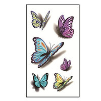 BEAUTYBIGBANG 1 Sheet 3D Waterproof Temporary Tattoo Stickers Designs Flash Temporary Tattoo Neck tattoos Body Art