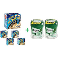 Pop Secret 100 Calorie Pop Kettle Corn Premium Popcorn, 10.00 ea (5 Pack) + 2 Trident Go Cup Spearmint 1/60 Count (BUNDLE)